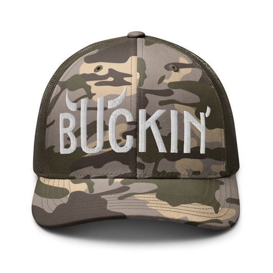 Buckin' Camo Trucker Cap