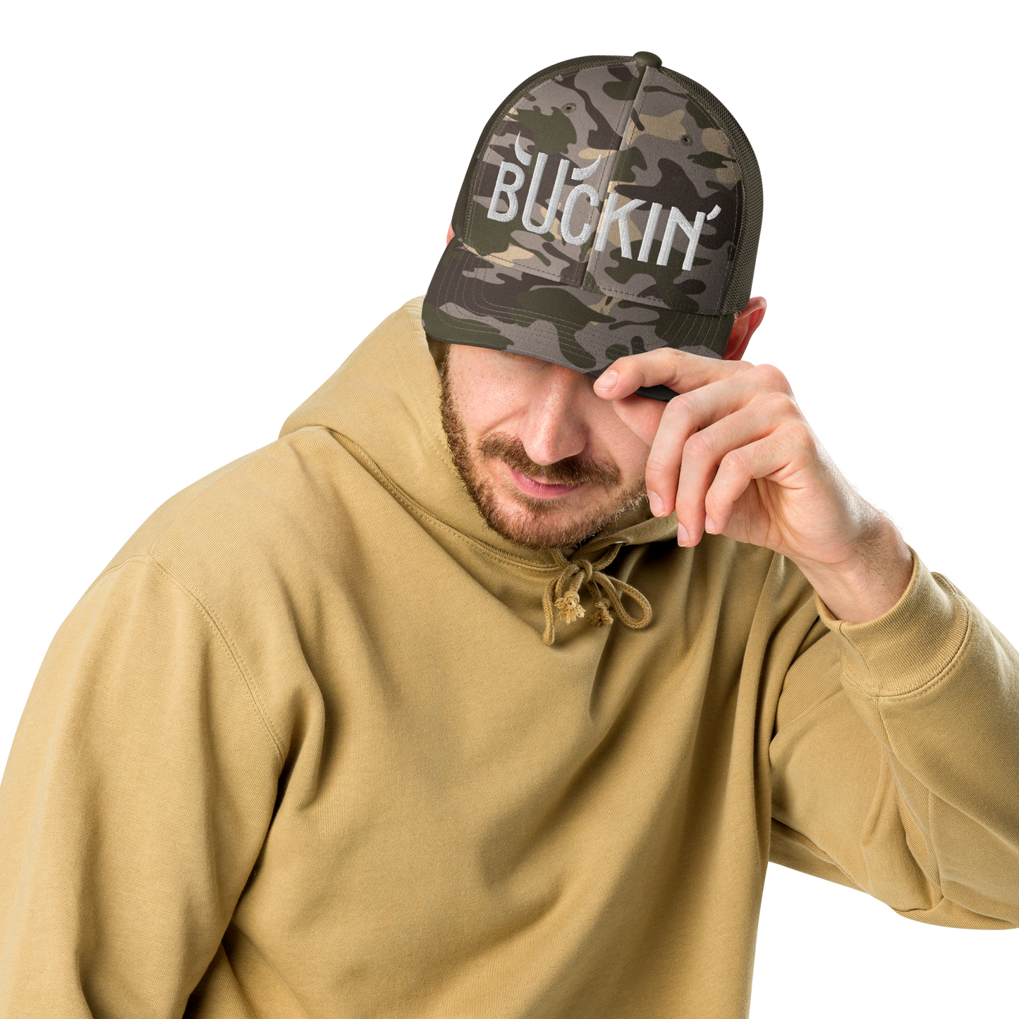 Buckin' Camo Trucker Cap