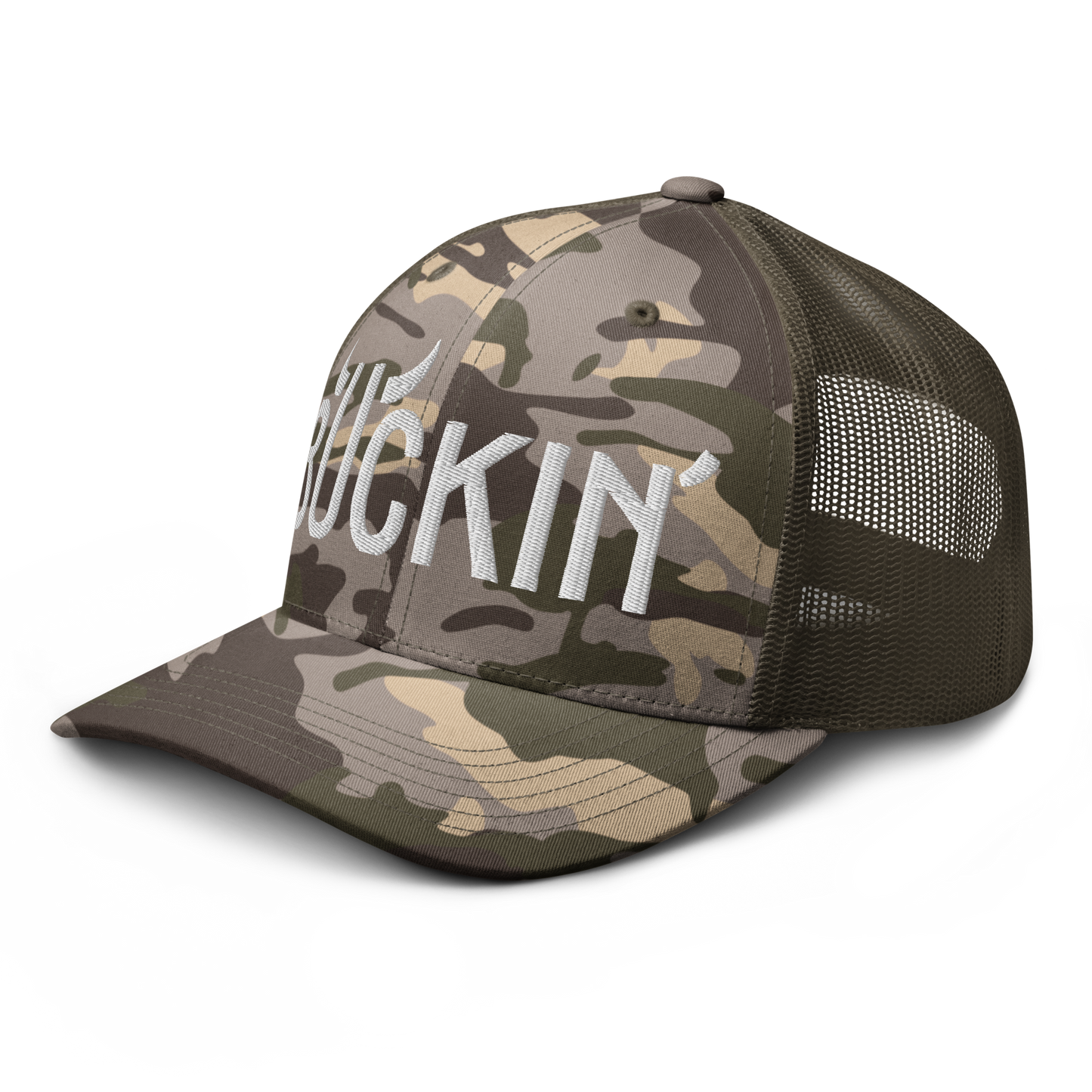 Buckin' Camo Trucker Cap