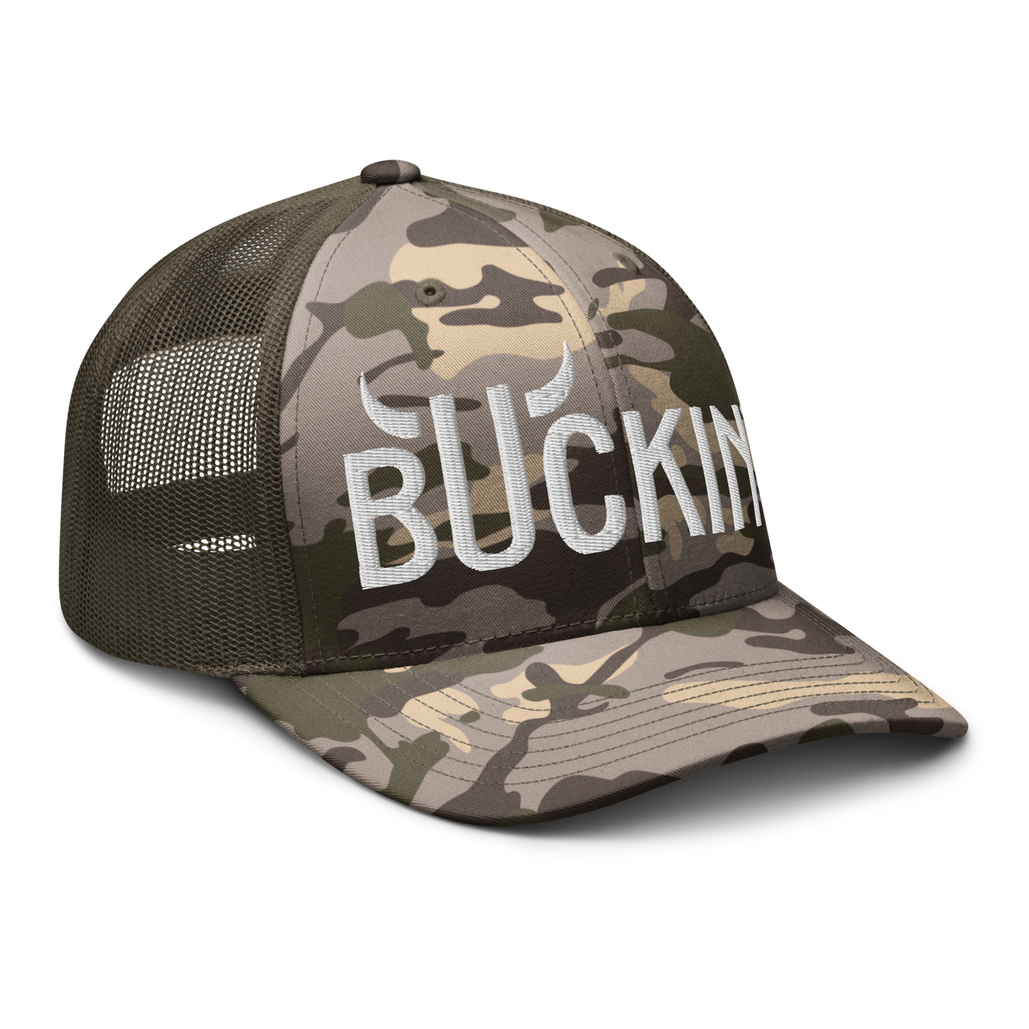 Buckin' Camo Trucker Cap