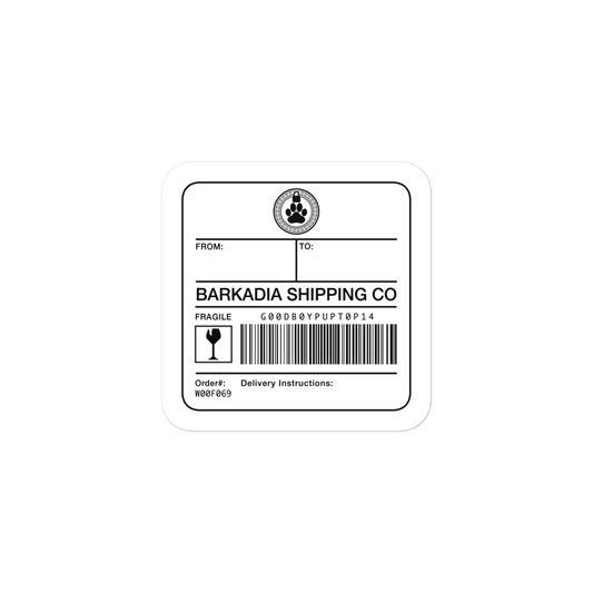 Barkadia Shipping Co. Label Sticker