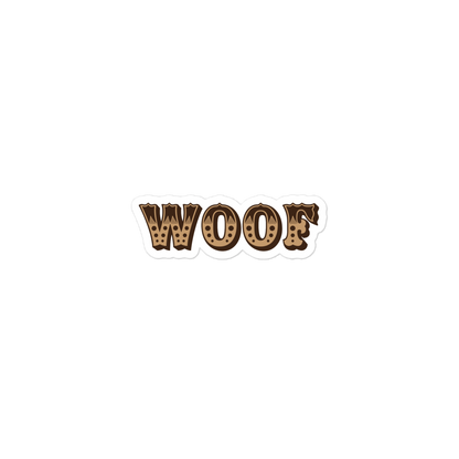 Woof Sticker