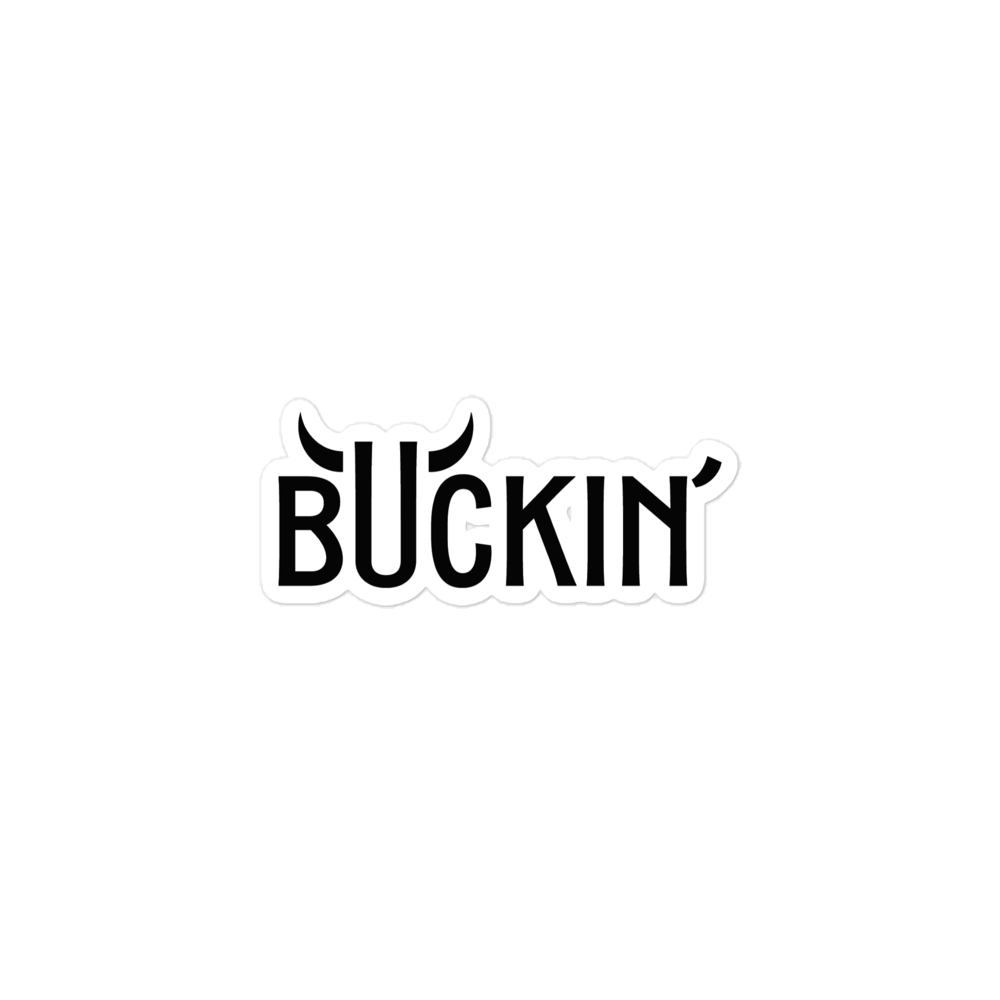 Buckin' Sticker