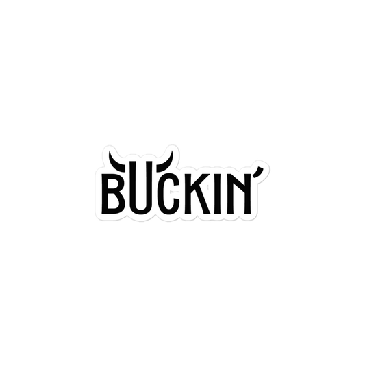 Buckin' Sticker