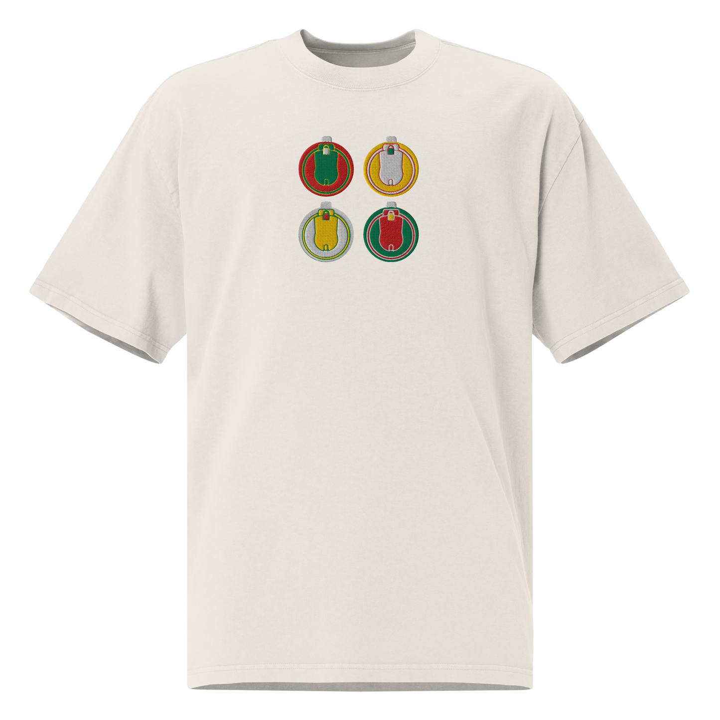 Four "Ornaments" Embroidered Tee