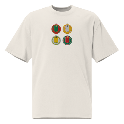 Four "Ornaments" Embroidered Tee