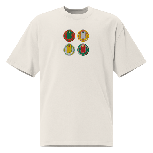 Four "Ornaments" Embroidered Tee