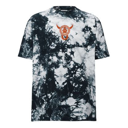 Ranch Dog Logo Embroidered Oversized Tie-Dye Tee